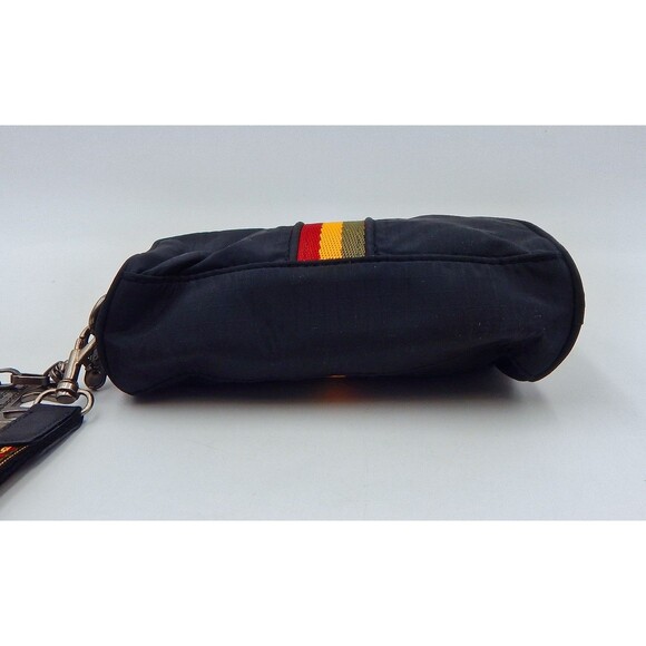L.A.M.B. LeSportsac Black Rasta Stripe Makeup Bag Gwen Stefani Leopard - Picture 8 of 11